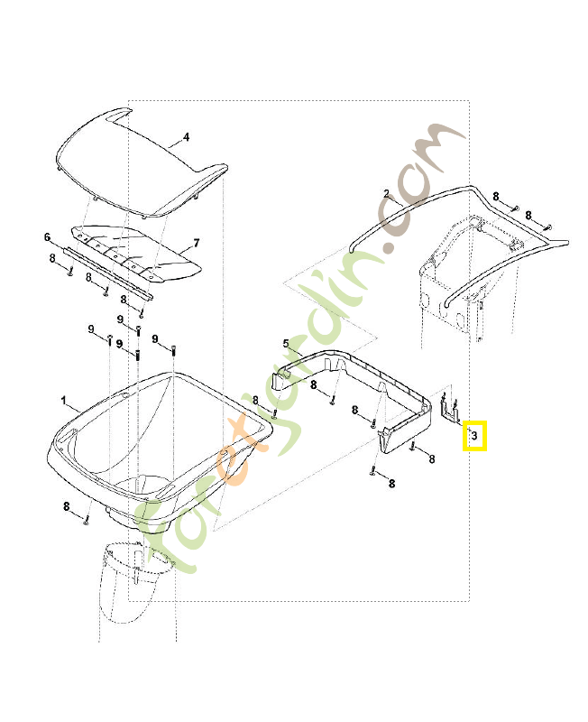 Verrou 6012-706-0110. Pièce de rechange Sithl / Vicking