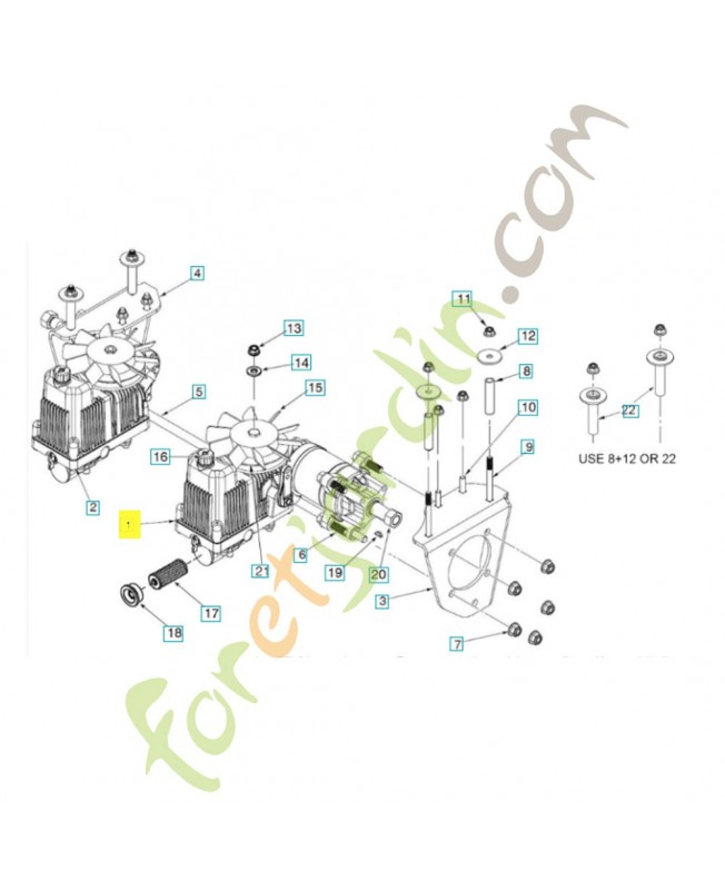 Transmission 594090501. Pièce détachée Husqvarna Transmission 594090501. Pièce détachée Husqvarna