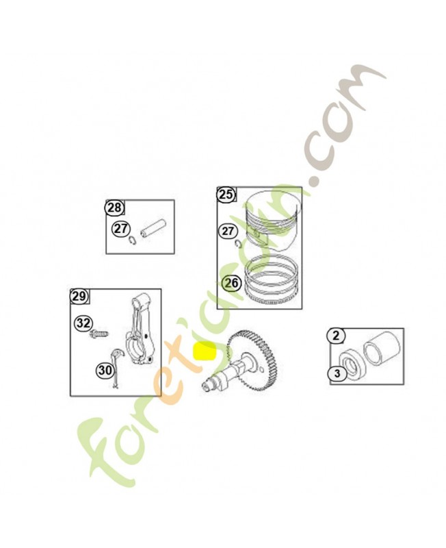 691998 Arbre a cames 0003-000-1025