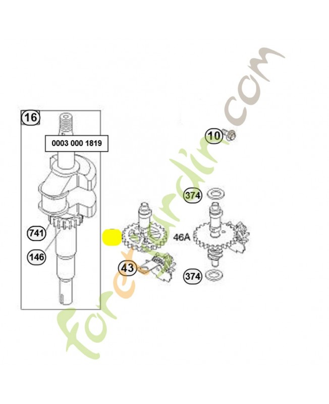 694036 Arbre à cames Briggs & Stratton 694036 Arbre à cames Briggs & Stratton