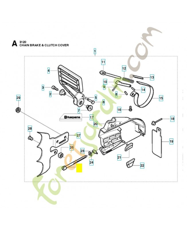 Vis de tension 503135701. Pièce de rechange Husqvarna