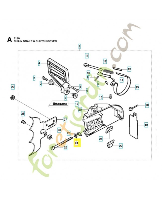 Frein 501248101. Pièce de rechange Husqvarna