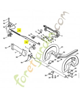 Cable des gaz 4128-180-1111 stihl