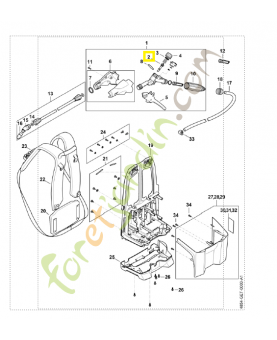 Vis de réglage 4255-500-2902. Pièce de rechange Sithl / Vicking