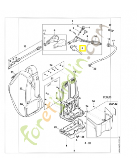 Levier 4255-510-3903. Pièce détachée Stihl / Vicking