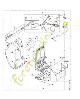 Tuyau 4854-701-6001. Pièce détachée Stihl / Vicking