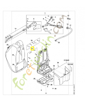 Jeu de pièces de fixation 4854-007-1300. Pièce détachée Stihl / Vicking
