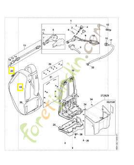 Harnais 4854-710-9003. Pièce détachée Stihl / Vicking
