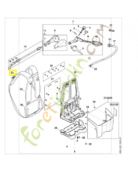 Sangle pectorale 4854-790-7700. Pièce détachée Stihl / Vicking