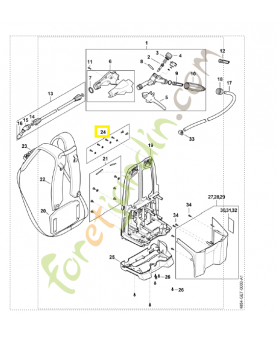 Jeu de pièces de vis 4854-007-1900. Pièce détachée Stihl / Vicking