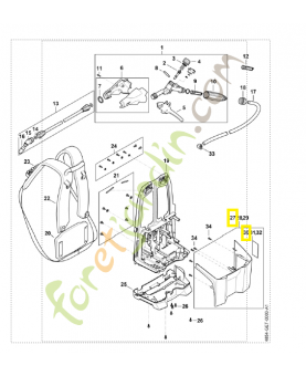 Capot 4854-700-2100. Pièce détachée Stihl / Vicking