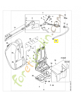 Collier de serrage 4854-708-8700. Pièce détachée Stihl / Vicking