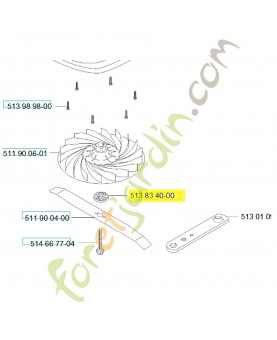 Support de lame 513834000. Pièce de rechange Husqvarna