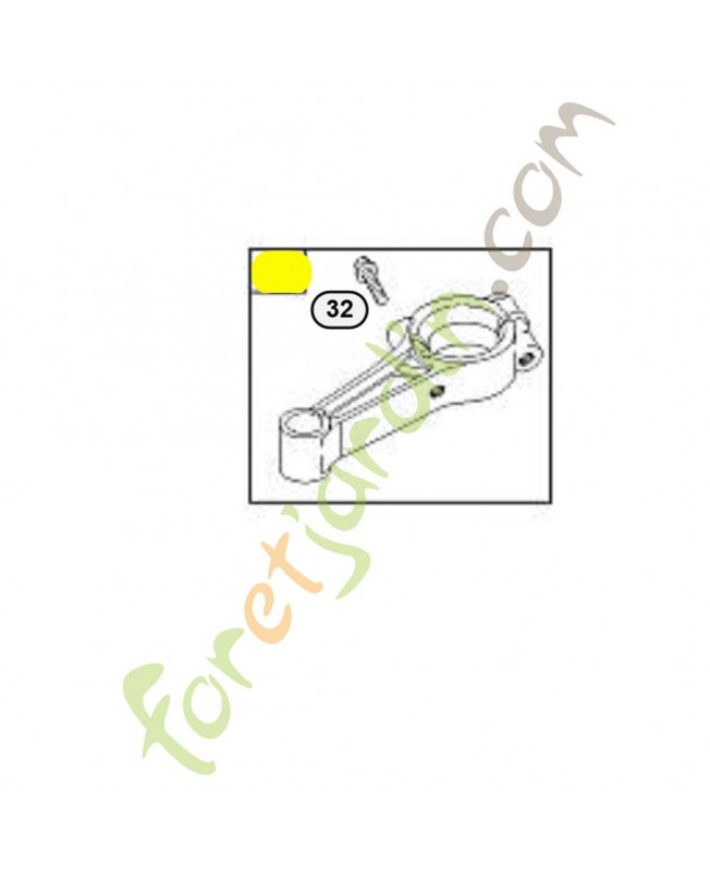 699654 Bielle. Pièce de rechange pour moteur thermique Briggs et Straton 699654 Bielle. Pièce de rechange pour moteur thermique Briggs et Straton