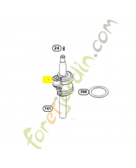 590537 Vilebrequin. Pièce de rechange pour moteur thermique Briggs et Straton
