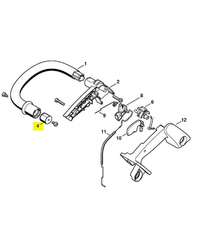 Butoir annulaire. Pièce détachée Stihl / Vicking référence 1120-790-9600