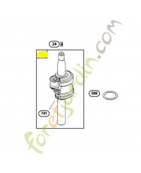 594572 vilebrequin. Pièce détachée pour moteur thermique Briggs et Straton