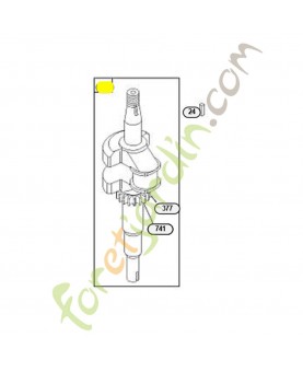 797018 Vilebrequin. Pièce de rechange pour moteur thermique Briggs et Straton