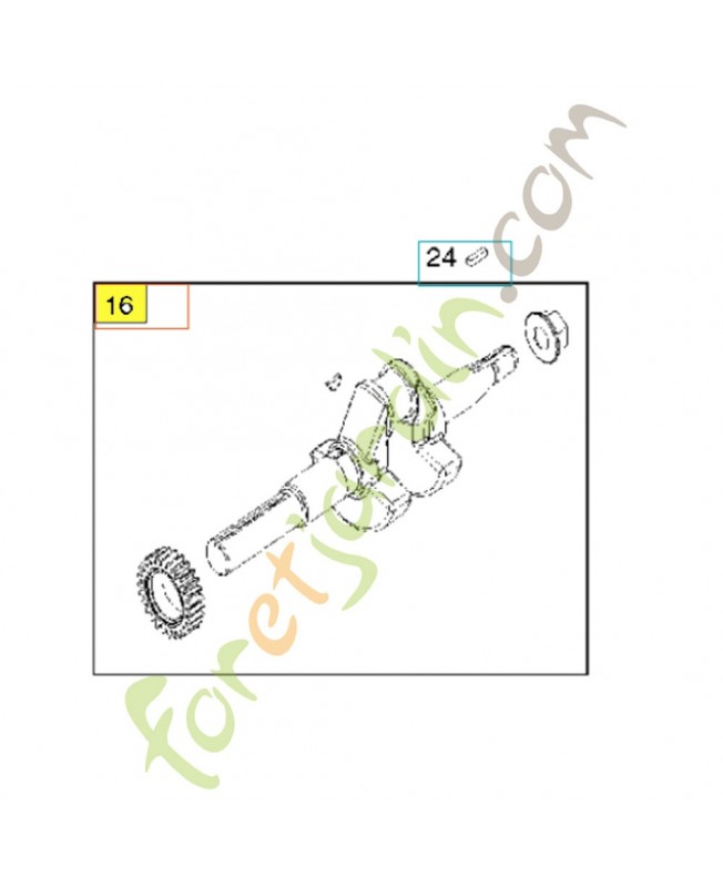 vilebrequin b&s 797070. Pièce détachée Husqvarna
