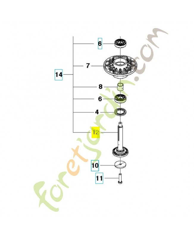 support de lame 577970702. Pièce de rechange Husqvarna