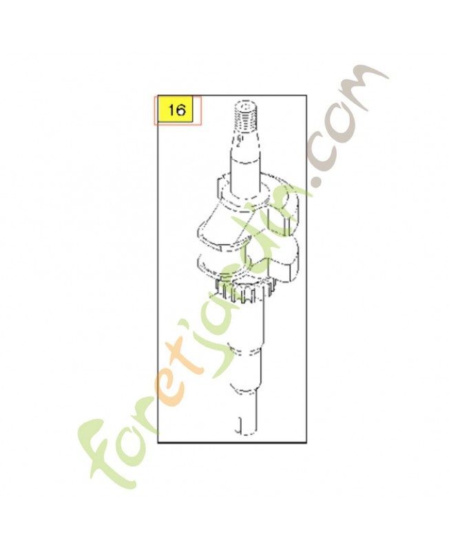 Vilebrequin b&s 796216. Pièce détachée Husqvarna