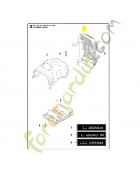 protection thermique 576920006. Pièce de rechange Husqvarna