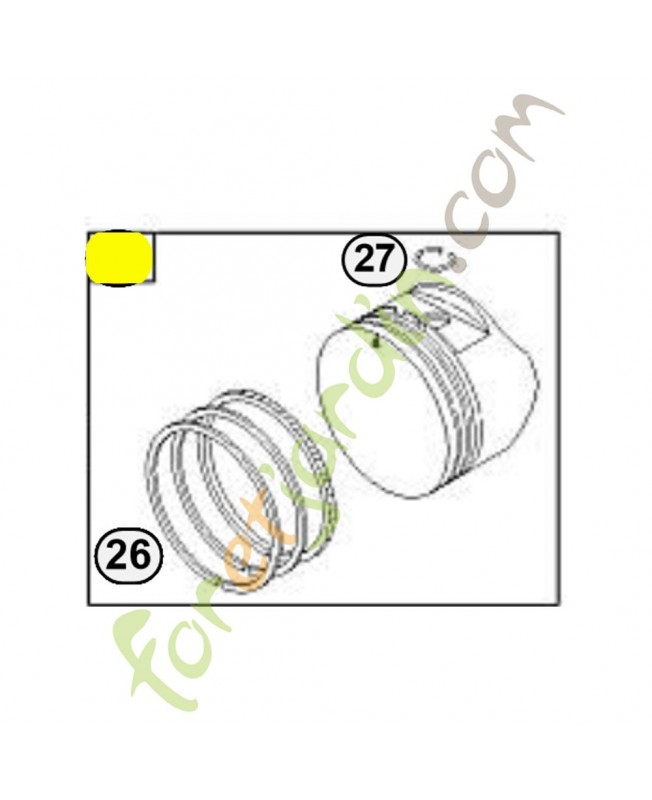 590404 Ensemble piston. Pièce de rechange pour moteur thermique Briggs et Straton 590404 Ensemble piston. Pièce de rechange pour moteur thermique Briggs et Straton