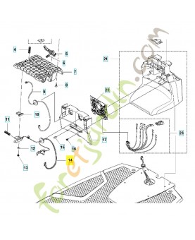 Câble 531242201. Pièce détachée Husqvarna