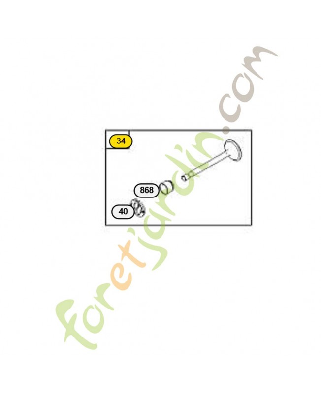 795443 Soupape d'échappement briggs & Stratton