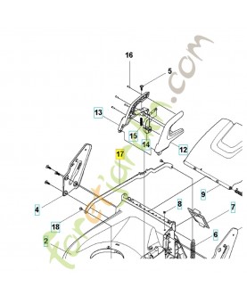 Barre 587160801. Pièce détachée Husqvarna