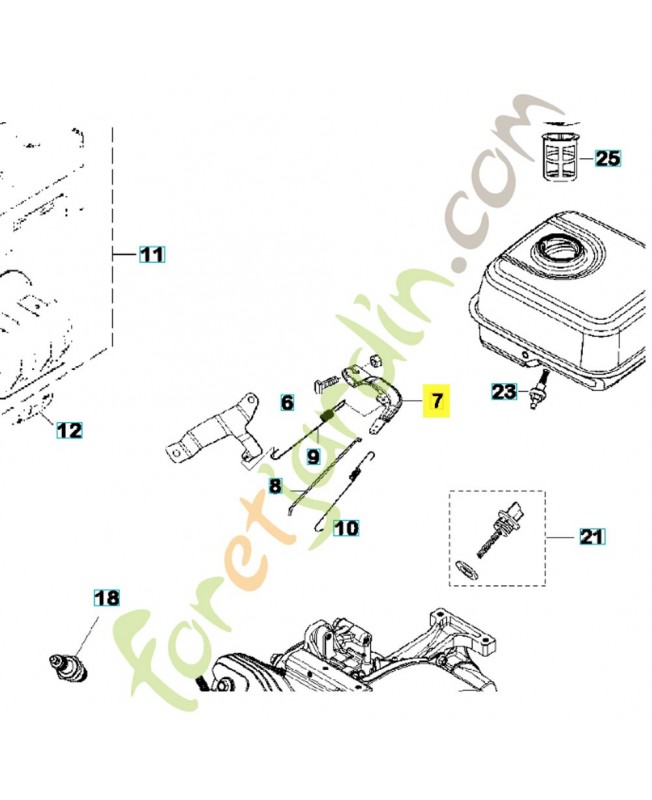 Ressort 590393001. Pièce détachée Husqvarna