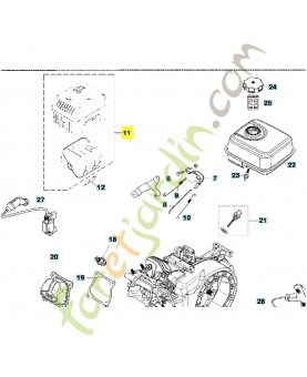 SILENCIEUX COMPLET 590393101. Pièce détachée Husqvarna
