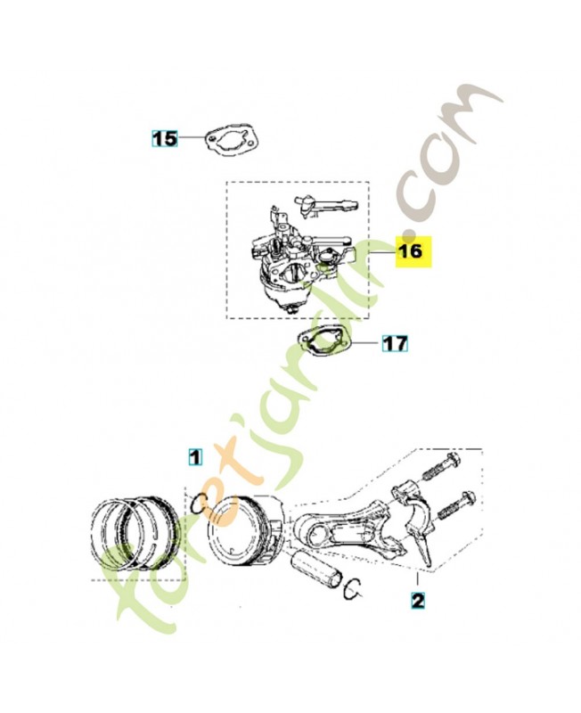 Carburateur 590393401. Pièce détachée Husqvarna