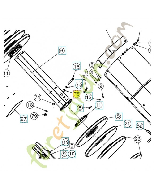 Douille 579544001. Pièce de rechange Husqvarna