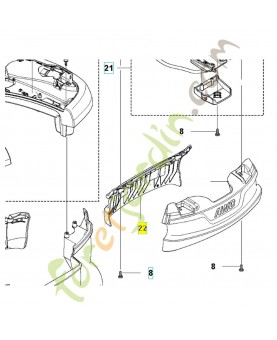 Capot de protection 591467801. Pièce détachée Husqvarna