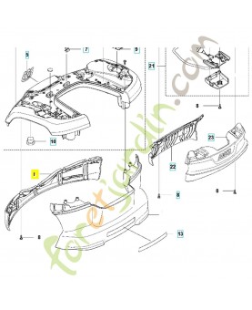 capot 591467401- Pièce détachée Husqvarna