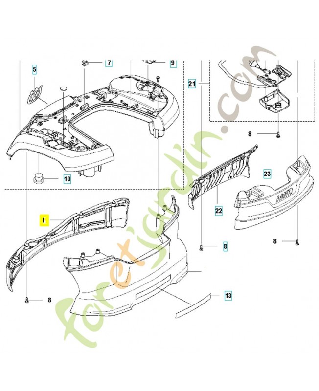 capot 591467401- Pièce détachée Husqvarna capot 591467401- Pièce détachée Husqvarna