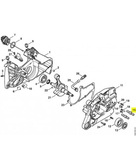 Vis a embase m8 Stihl réf. 0000-664-2413