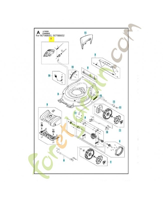 kit plaque 598684111 - Pièce détachée Husqvarna kit plaque 598684111 - Pièce détachée Husqvarna