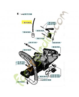 Durite d'essence 581756103. Pièce de rechange Husqvarna