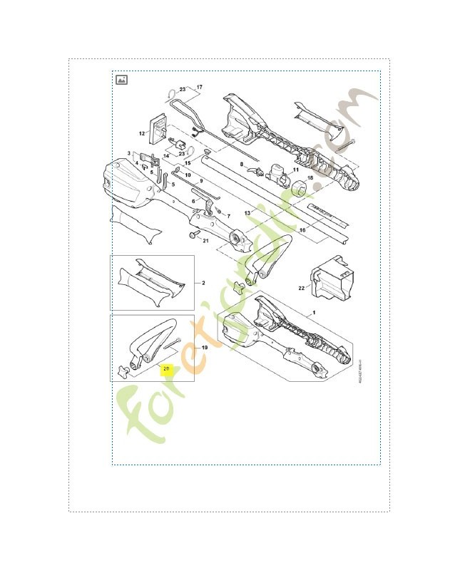 Jeu de pièces de fixation 4522-007-1300. Pièce détachée Stihl / Vicking Jeu de pièces de fixation 4522-007-1300. Pièce détachée Stihl / Vicking