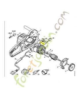 Disjoncteur surcharge 230 v 1208-430-1515. Pièce de rechange Sithl / Vicking