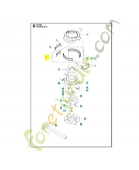 Kit de brosses 582639901. Pièce détachée Husqvarna