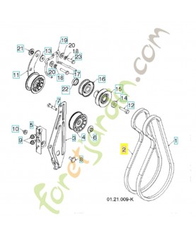 courroie 532192383. Pièce de rechange Husqvarna