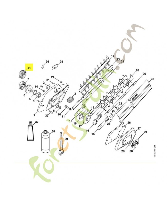 Pièce d'accouplement 4213-007-1001. Pièce de rechange Sithl / Vicking