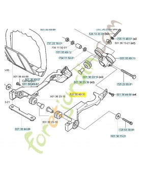 Etrier 531004915. Pièce de rechange Husqvarna