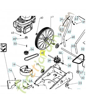 Courroie d'avancement 504050901. Pièce de rechange Husqvarna