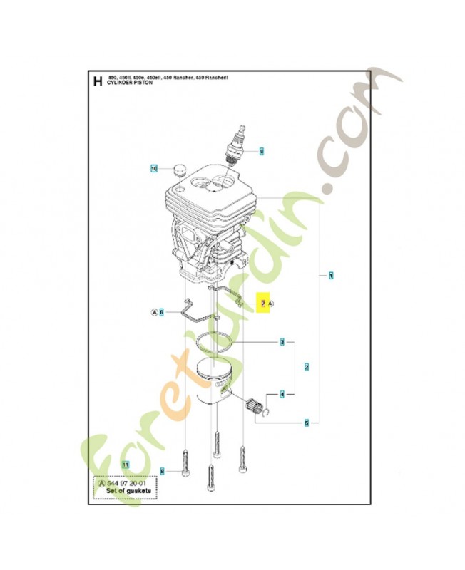 joint 544109201. Pièce de rechange Husqvarna r