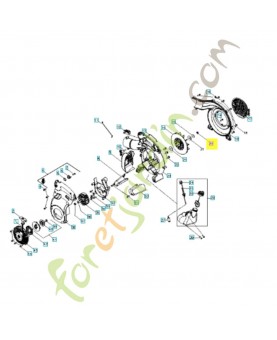 écrou 545171601 ET 545147101. Pièce de rechange Husqvarna