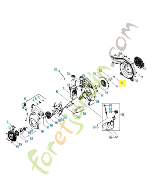 écrou 545171601 ET 545147101. Pièce de rechange Husqvarna